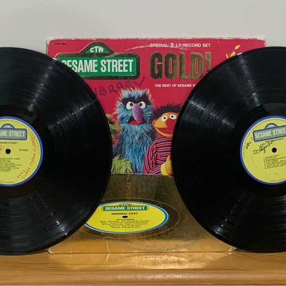 Sesame Street Gold The best of Sesame Street 2 lp record set. Double Album Vinyl - Picture 3 of 7